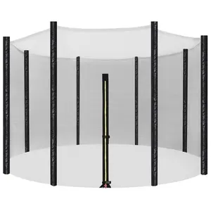 Filet de sécurité pour trampoline - SONGMICS - Ø 244 cm - 6 poteaux dr... pas cher