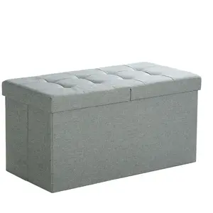 SONGMICS Banc, Coffre de Rangement avec Couvercle, Pliable, 76 x 38 x ... pas cher