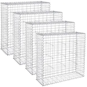 Gabions de pierre - SONGMICS - Lot de 4 - 100x90x30cm - Mailles 10x5cm... pas cher