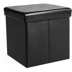 Comparateur de prix : SONGMICS Coffre De Rangement Lisse 40l Noir