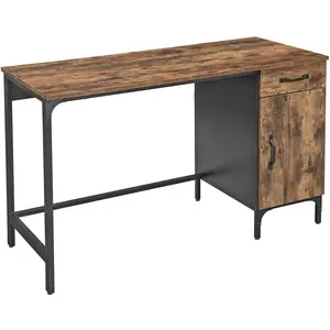 VASAGLE Bureau 130 cm industriel LWD51X pas cher