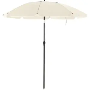 Songmics Parasol, 160 cm, marktparasol, zonnescherm, achthoekige tuinp... pas cher