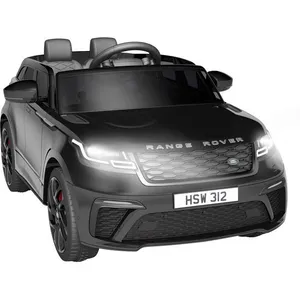 Voiture Électrique Enfant Véhicule 12 V, Range Rover,Télécommande/Klaxon/LED/Musique/USB pour Garçons, Filles (noir) pas cher