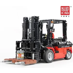 Moule Roi 13106 Technic APP RC Modèle Le Chariot Élévateur 1719 PCS Bl... pas cher