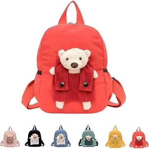 Cartable Petit Ours Brun, Sac à dos Kawaii pour l'école pas cher