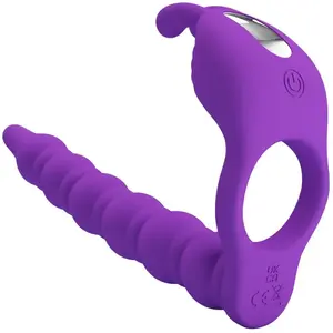 PRETTY LOVE - BLACKNEY PENISRING MET LILA VIBRATOR PLUG | COCKRING | P...
