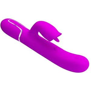PRETTYLOVE Gigi Vibrator Licking And Thumping Fuchsia