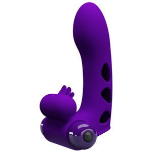 Gaine de doigt Vibrante Orlando Pretty Love 9.5 x 2.6cm Violet pas cher