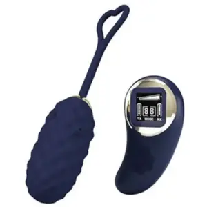 Pretty Love - Vivian - Vibrerend Eitje - Afstandsbediening met LCD Display - Donkerblauw