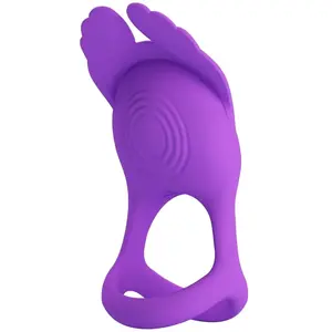 PRETTY LOVE - VIBRANT PENIS RING 7 VIBRATIONS PURPLE SILICONE