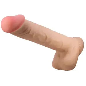 Pretty Love - Mendel - Sliding Skin Dildo - Lengte 26 cm - Ø 5.5 cm - Lichte Huidskleur