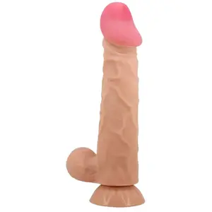 Pretty Love - Orton - Sliding Skin Dildo - Lengte 24 cm - Diameter 5 cm - Lichte Huidskleur
