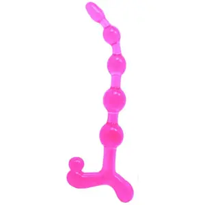 百乐 BAILE - BENDY TWIST PINK ANAL BALLS pas cher