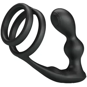 Cockring Plug Marshall Pretty Love 7.5 x 2.7 cm Noir  