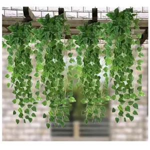 Guirlande de lierre vigne artificielle - 2x 170cm - Décoration feuille plante verte pas cher