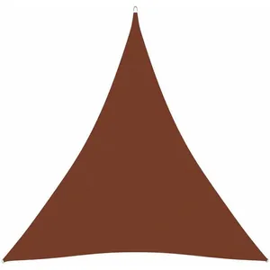 Green Mobility-Voile de parasol Tissu Oxford triangulaire 3x3x3 m Terre cuite pas cher