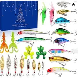 Calendrier de l Avent Pêche 2023, Calendrier de l Avent des leurres de pêche, Équipements et leurres de pêche mer, Leurres de pêche pas cher
