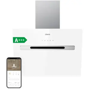 CIARRA A+++ Hotte 60cm 80W Wi-Fi Connect APP Contrôle 700m3/h Booster ...