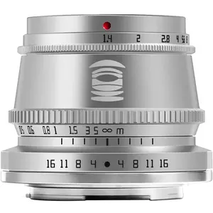 TT Artisan - Cameralens - 35 mm F1.4 APS-C voor Sony E-vatting, zilver