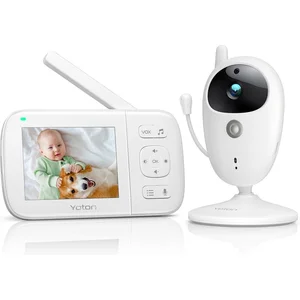 YOTON YB05 Babyfoon met Camera - 3.5" LCD - VOX-modus - Intercom - Nachtzicht - Slaapliedjes- Temperatuurcontrole - Alarmherinnering pas cher