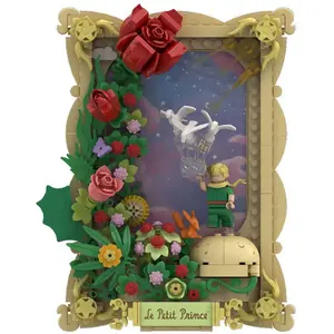 Pantasy - Le Petit Prince® Cadre 3D de la Rose pas cher