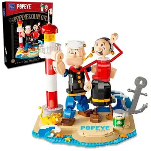 Pantasy Jeu De Construction Popeye Et Olivia 33 Cm pas cher