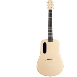 LAVA Music ME 4 Carbon 36" Soft Gold elektrisch-akoestische smart westerngitaar met Space Bag pas cher