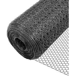 Grillage à poule - VOUNOT - 1x50M - Maille 13mm - PVC gaine gris pas cher