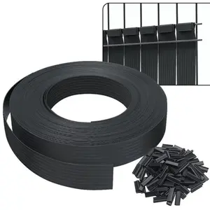 VOUNOT Kit de lamelles occultantes PVC brise vue 75m x 4.7cm avec 150 ... pas cher