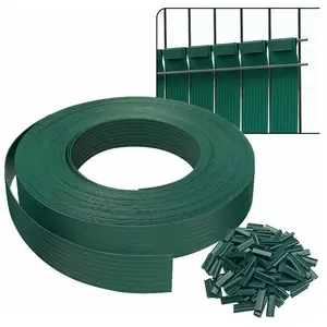 Kit de lamelles occultantes PVC VOUNOT - Brise vue 75m x 4.7cm avec 15... pas cher