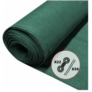 Brise vue occultant VOUNOT en HDPE 90g/m² 1.8x10m avec attaches de fixation vert pas cher