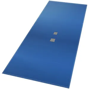 Bâche piscine rectangulaire double couche VOUNOT - 8x14m - Bleu - Polyéthylène 160 gr/m² avec filet ecoulement pas cher