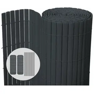Canisse PVC brise vue ultra renforcé VOUNOT 100x300cm gris pas cher
