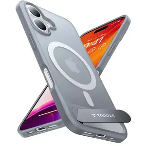 Comparateur de prix : TORRAS Hoesje Geschikt voor Apple iPhone 16 Pro - UPro Pstand - Compat...