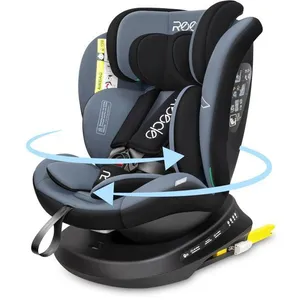 Reecle I-Size Siège Auto 360° Pivotant ISOFIX 40-150 cm, de la naissance à 12 ans (0-36 kg), ECE R129, Noir pas cher