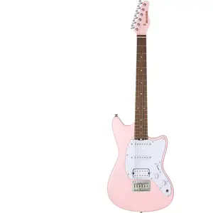 Mooer MLT10 Guitar Candy Pink elektrische gitaar met gigbag pas cher