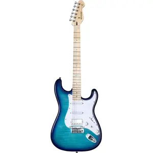 Mooer MSC30 Pro Guitar Lake Blue elektrische gitaar met gigbag pas cher