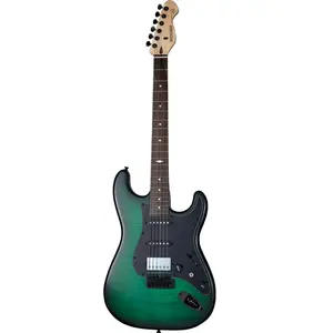 Mooer MSC31 Pro Guitar Green Burst elektrische gitaar met gigbag pas cher