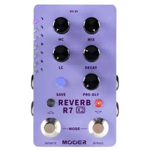 Mooer R7REVERBX2 - Pedale Reverb pas cher