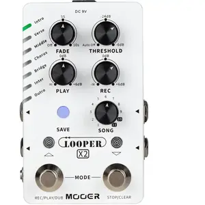 Mooer Looper X2 Pédale Looper Stéréo pas cher
