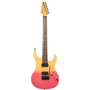 Mooer MMT50 Yellow-Pink Gradient elektrische gitaar met gigbag pas cher
