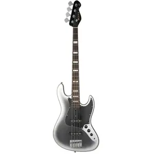 Mooer MBJ412 Dark Silver elektrische basgitaar met deluxe gigbag pas cher