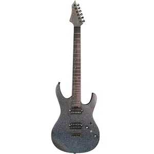 Mooer MMT200 Purple Crystal elektrische gitaar met gigbag pas cher