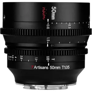 7artisans 50 mm T1.05 (Sony E, APS-C / DX), Objectif, Noir pas cher