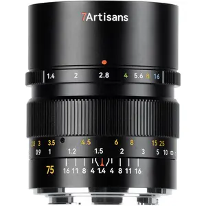 7Artisans 75mm F/1.4 Panasonic/Leica/Sigma (L Mount) Black