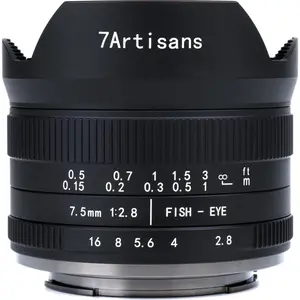 7Artisans 7 Artisans - Cameralens - 7.5mm F2.8 MKII APS-C voor Fuji FX-vatting pas cher