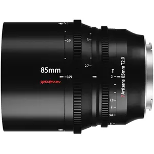 7Artisans 85mm T2.0 Canon RF MILC/SLR Bioscooplens Zwart pas cher