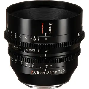 7Artisans 35mm T2.0 Sony E MILC/SLR Bioscooplens Zwart pas cher