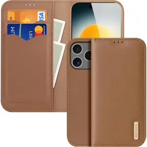 Dux Ducis iPhone 17 Pro Max RFID Blocking Cover - Brown (Apple iPhone ... pas cher