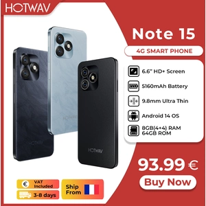 HOTWAV Note 15 Smartphone Pas Cher 6,6" HD+ 4Go+64Go 5160mAh 13MP Camé... pas cher